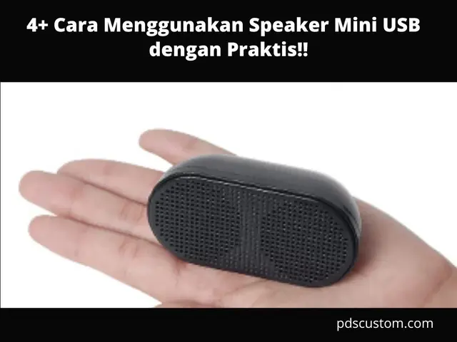 cara menggunakan speaker mini USB